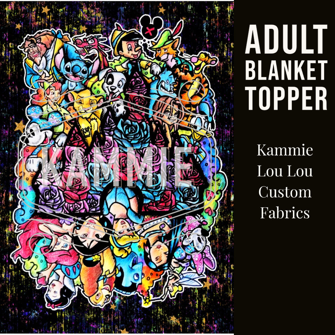 25K Celebration Magic Art - Full Size Blanket Panel 58W x 72H