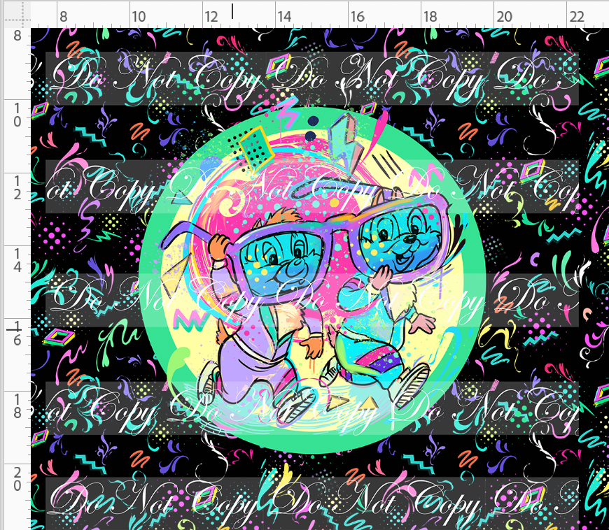 Artistic 80s-Panel-Black-Chipmunk-adult