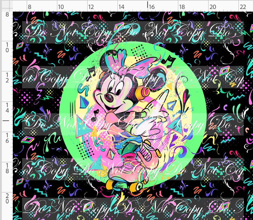 Artistic 80s-Panel-Black-Girl Mouse-adult