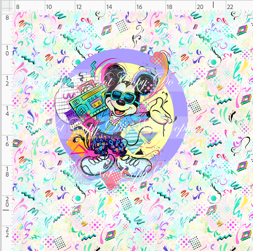 Artistic 80s-Panel-Light Pastel-Boy Mouse-adult