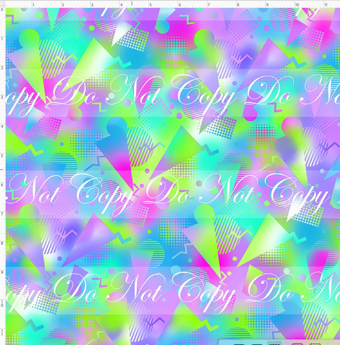 Back to the 80s - Geometric Coordinate - Neon