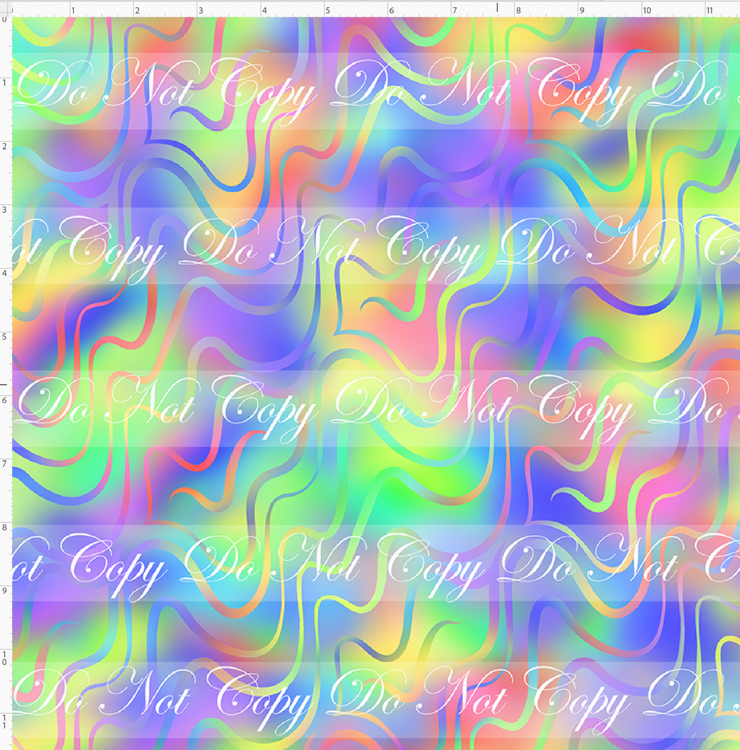 Back to the 80s - Waves Coordinate - Bright Neon Rainbow