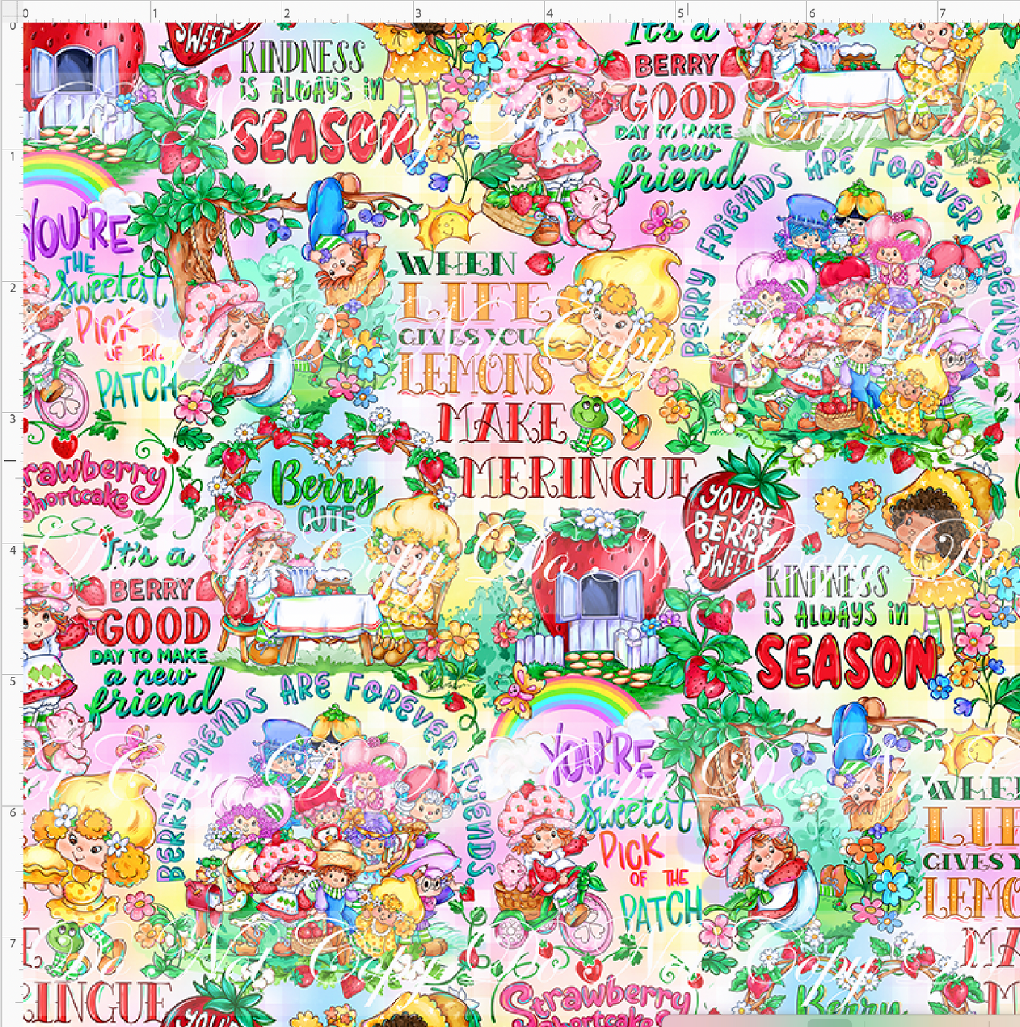Berry Sweet Days - words - rainbow - small scale