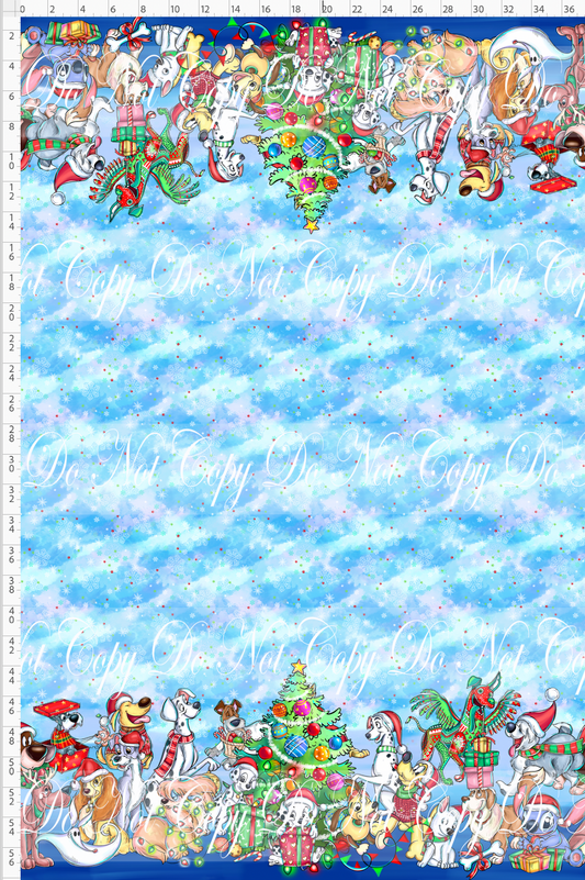 Christmas Dogs - Double Border