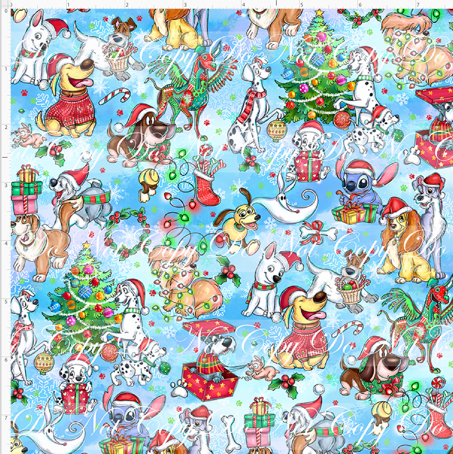 Christmas Dogs - Main - Pastel - SMALL SCALE