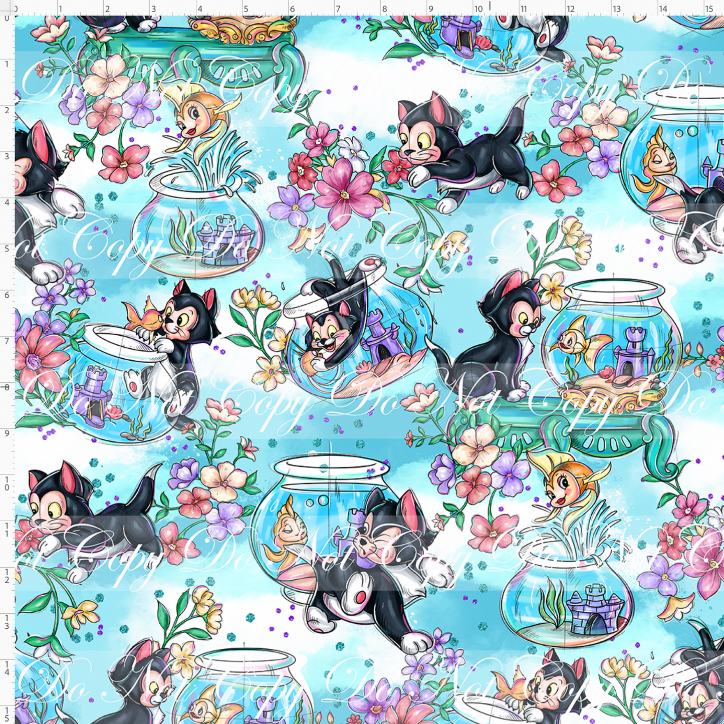 Conscience be your guide - cat - light blue - large scale