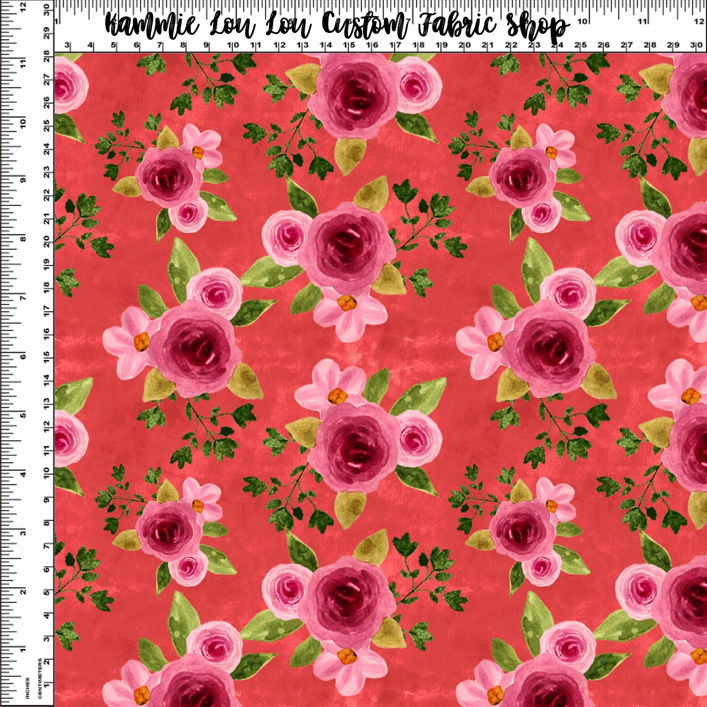 Country Roads - Red Floral