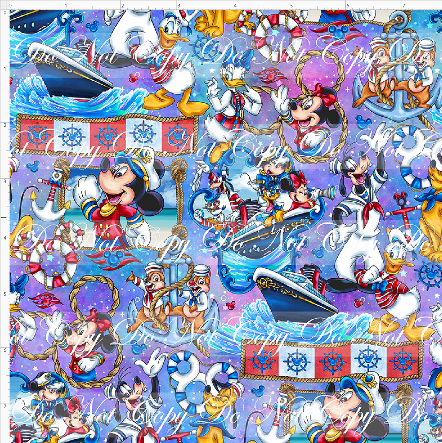 Cruise into Magic-Main-Characters half body-Pink Purple Blue-small scale