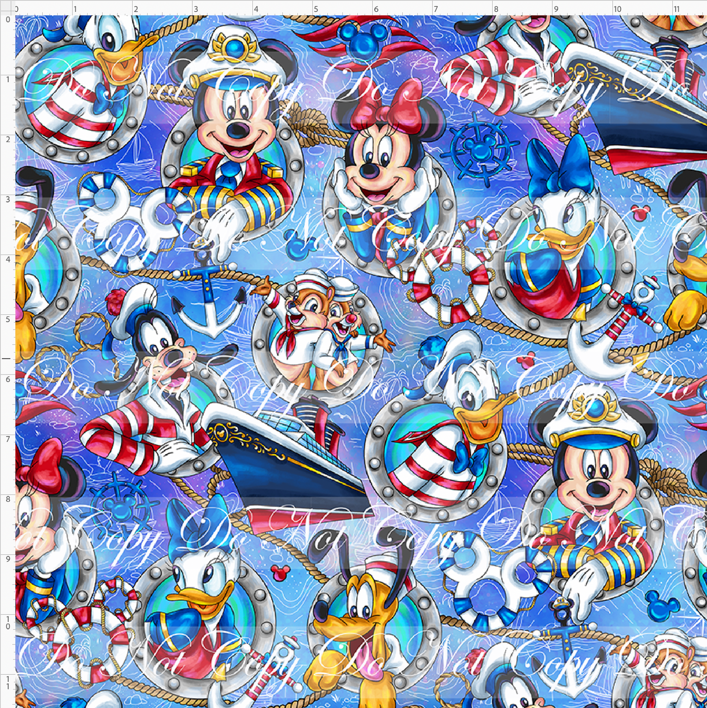 Cruise into Magic-Main-characters in port frames-Blue-regular scale