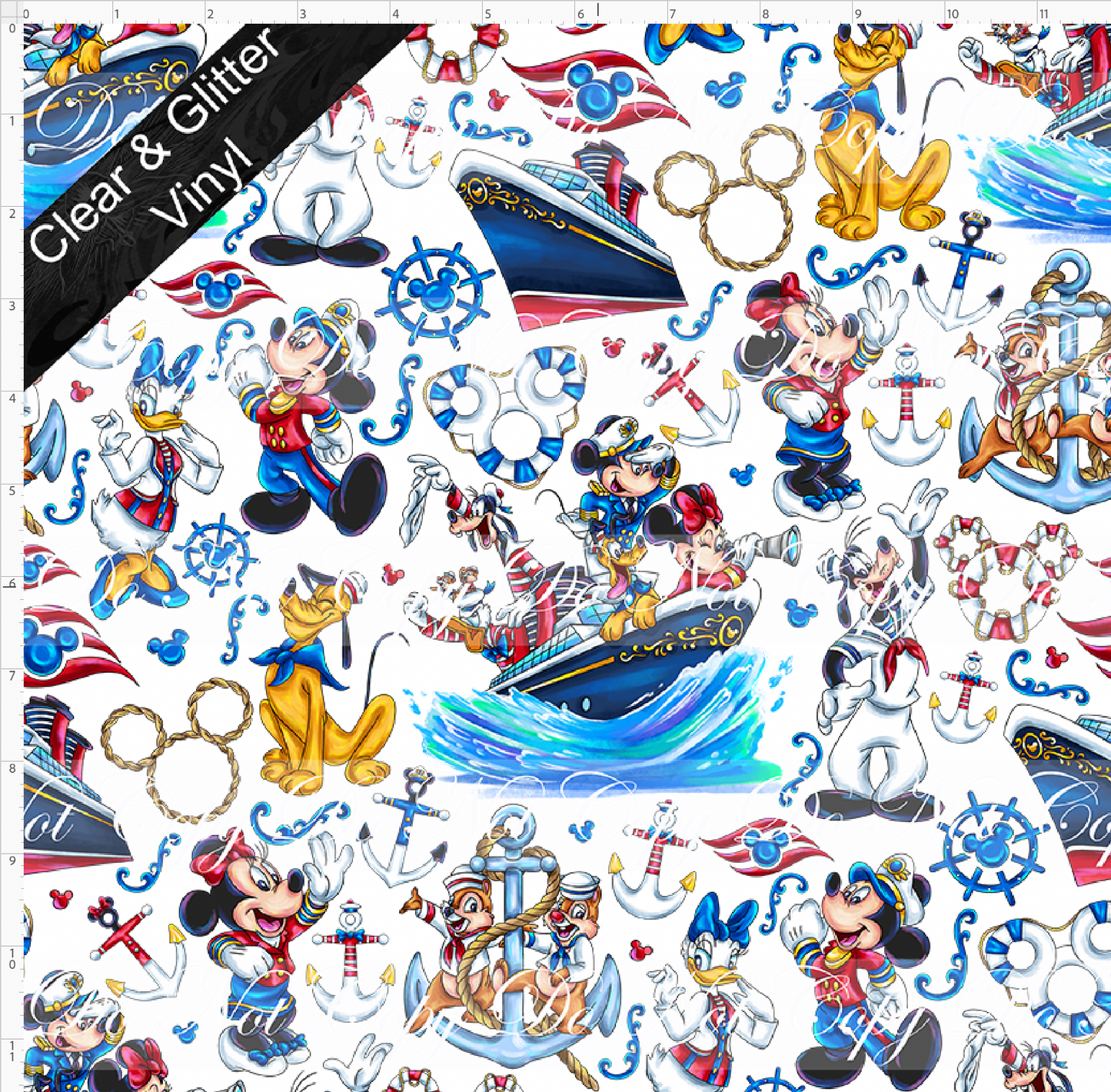 Cruise into Magic-Main-full body characters-CLEAR &GLITTER VINYL-regular scale