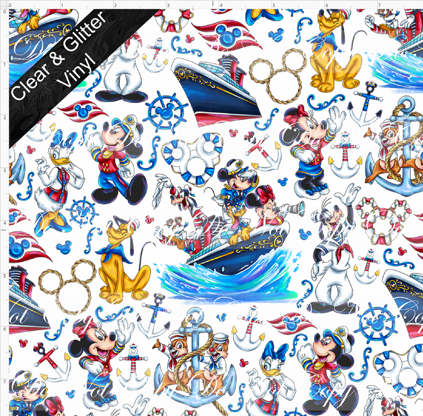 Cruise into Magic-Main-full body characters-CLEAR &GLITTER VINYL-small scale