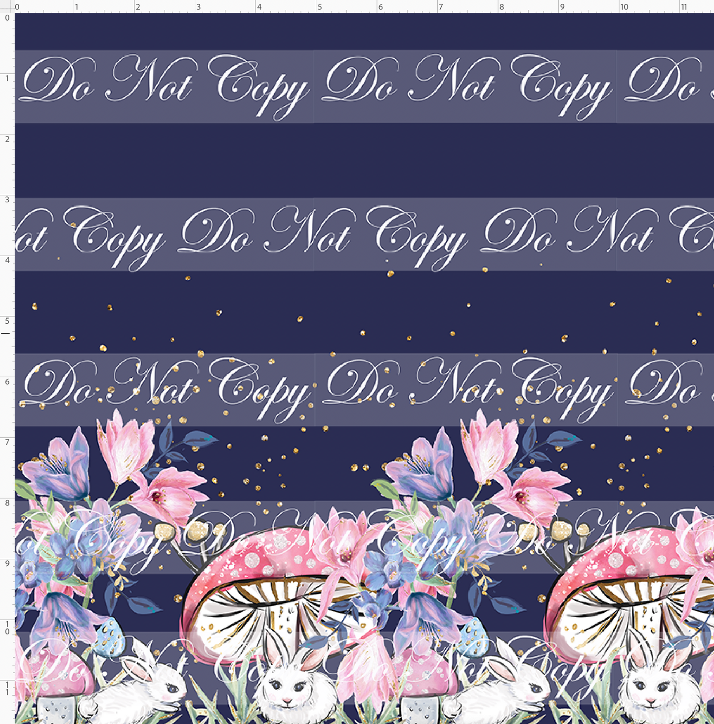 Easter Wonderland - Rows on Navy