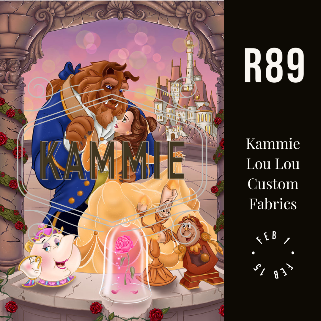 Enchanted Beauty & Gang - Full Size Blanket Panel 58W x 72H