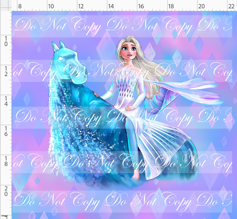 Enchanted Forrest - horse - panel - adult