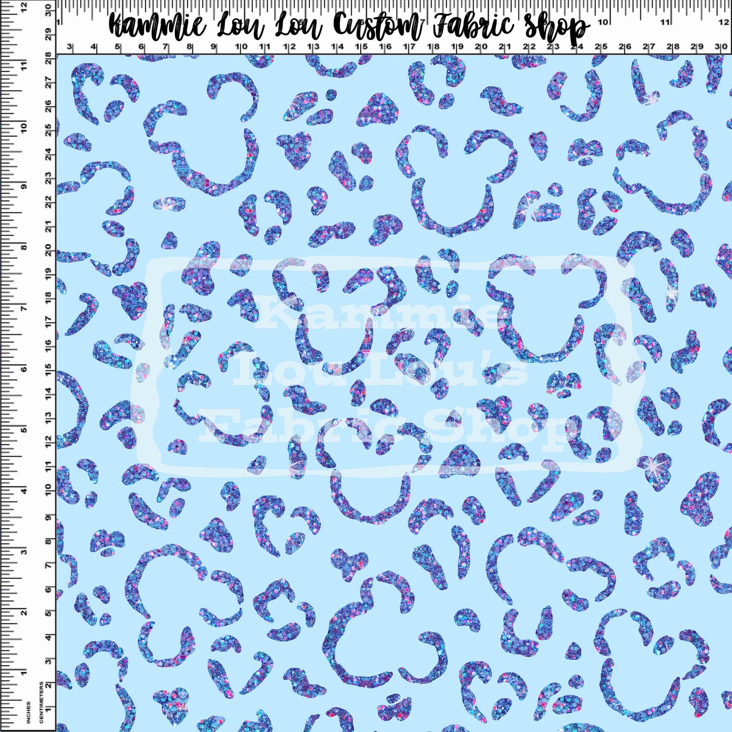 Endless Essentials - Wild Silhouettes - Light Blue Glitter - Regular Scale