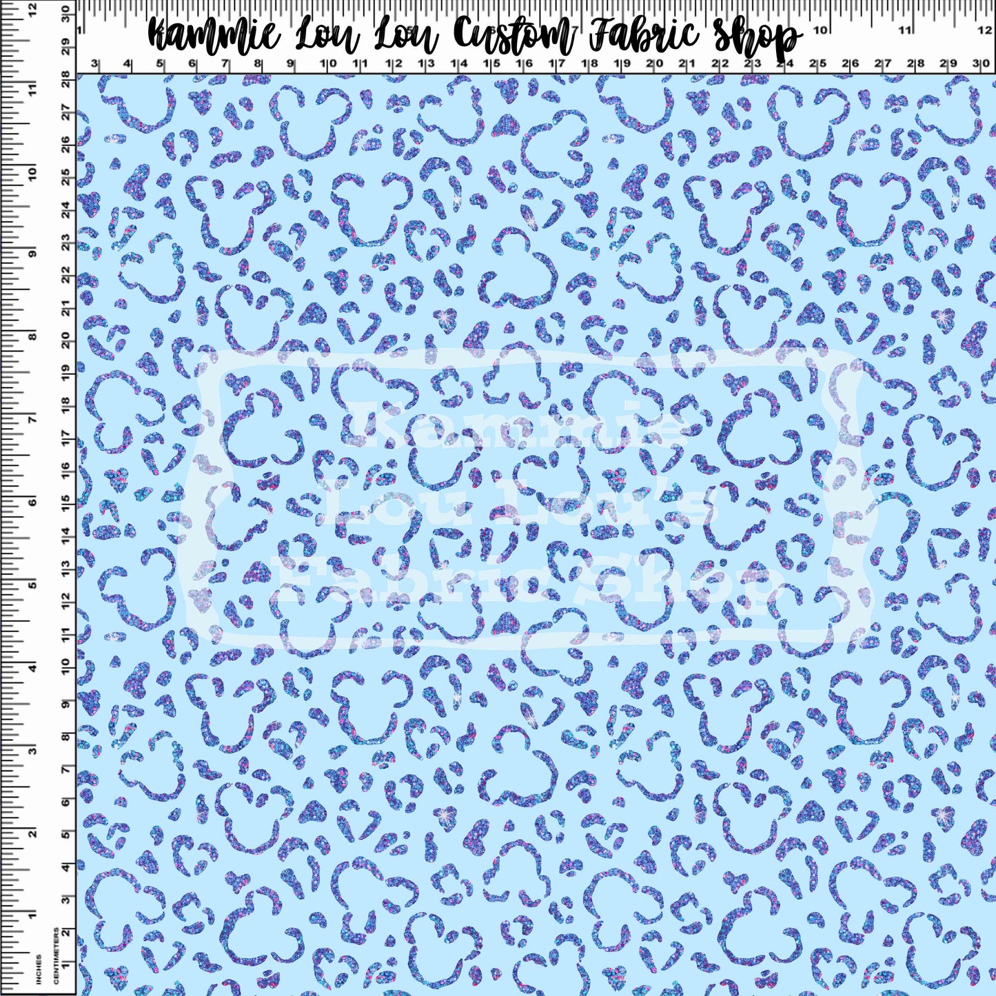 Endless Essentials - Wild Silhouettes - Light Blue Glitter - Small Scale