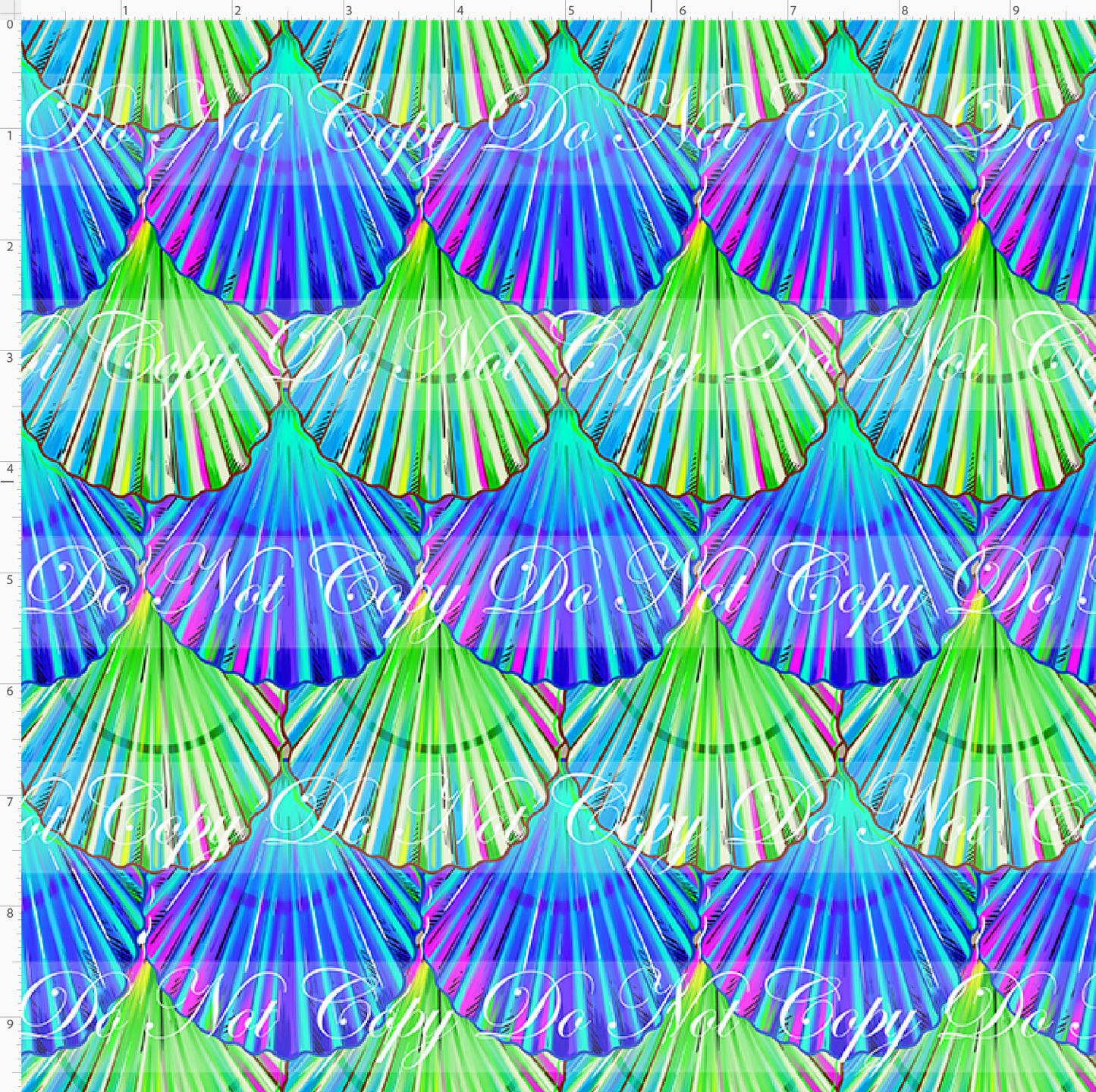Fins and Friends - coordinate - blue green