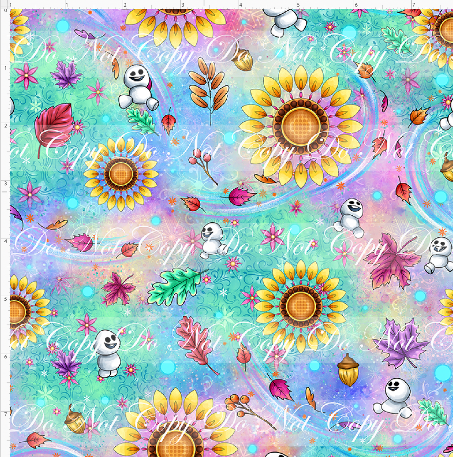 Forever Frozen - sunflower coordinate - SMALL SCALE