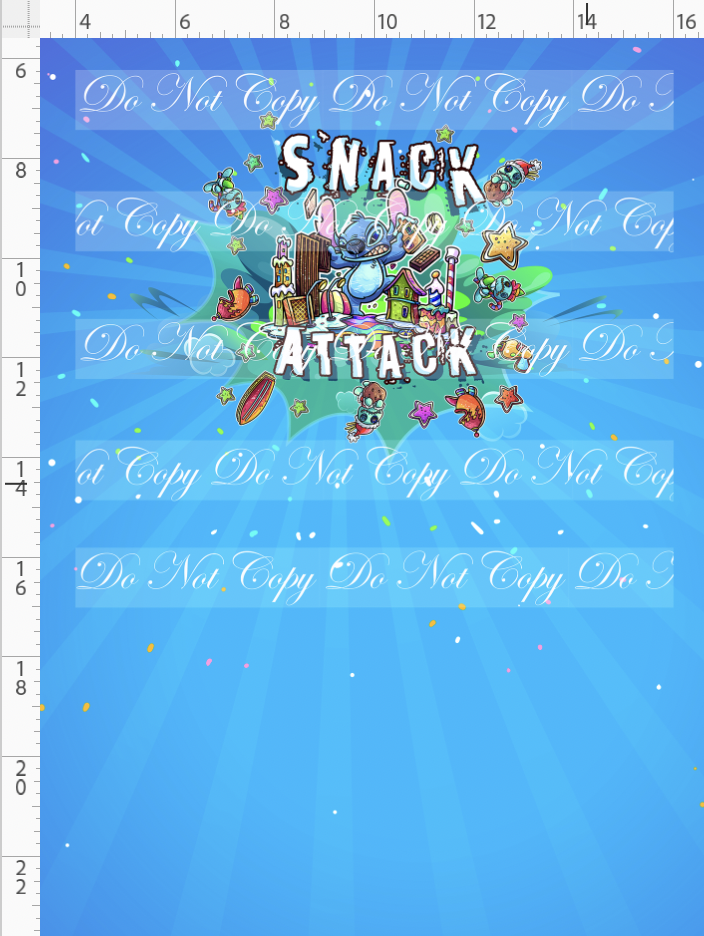 Gingerbread 626 - Panel - Attack - Blue - child