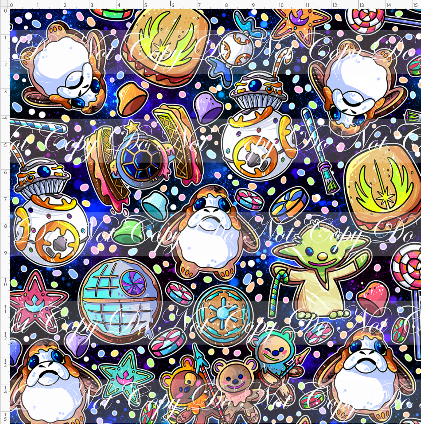 Gingerbread Galaxy - cookie coord - dark side galaxy - large scale