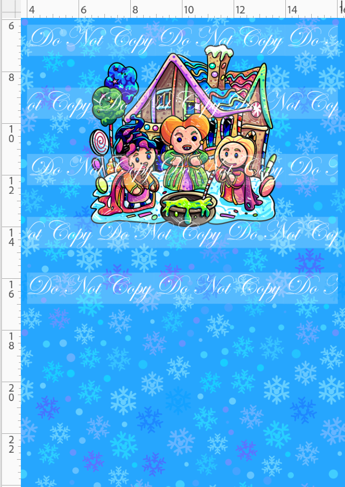 Gingerbread Villains - Panel - 3 witches - child