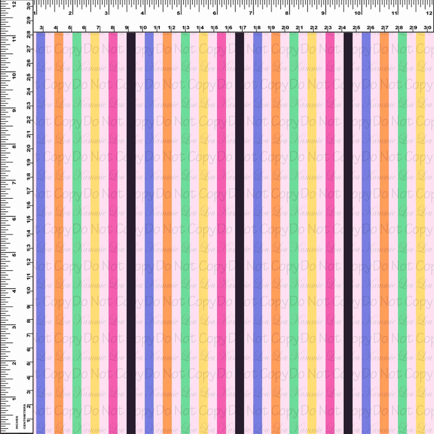 Halloween Cruise - .25 Inch Stripes - Pink