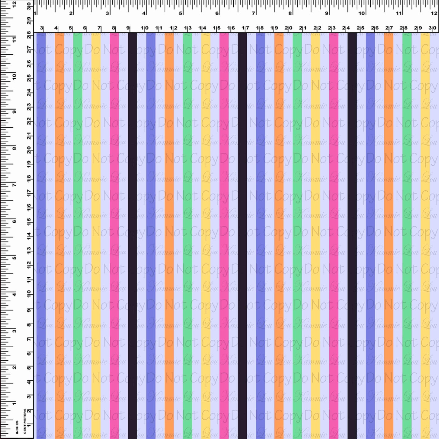 Halloween Cruise - .25 Inch Stripes - Purple