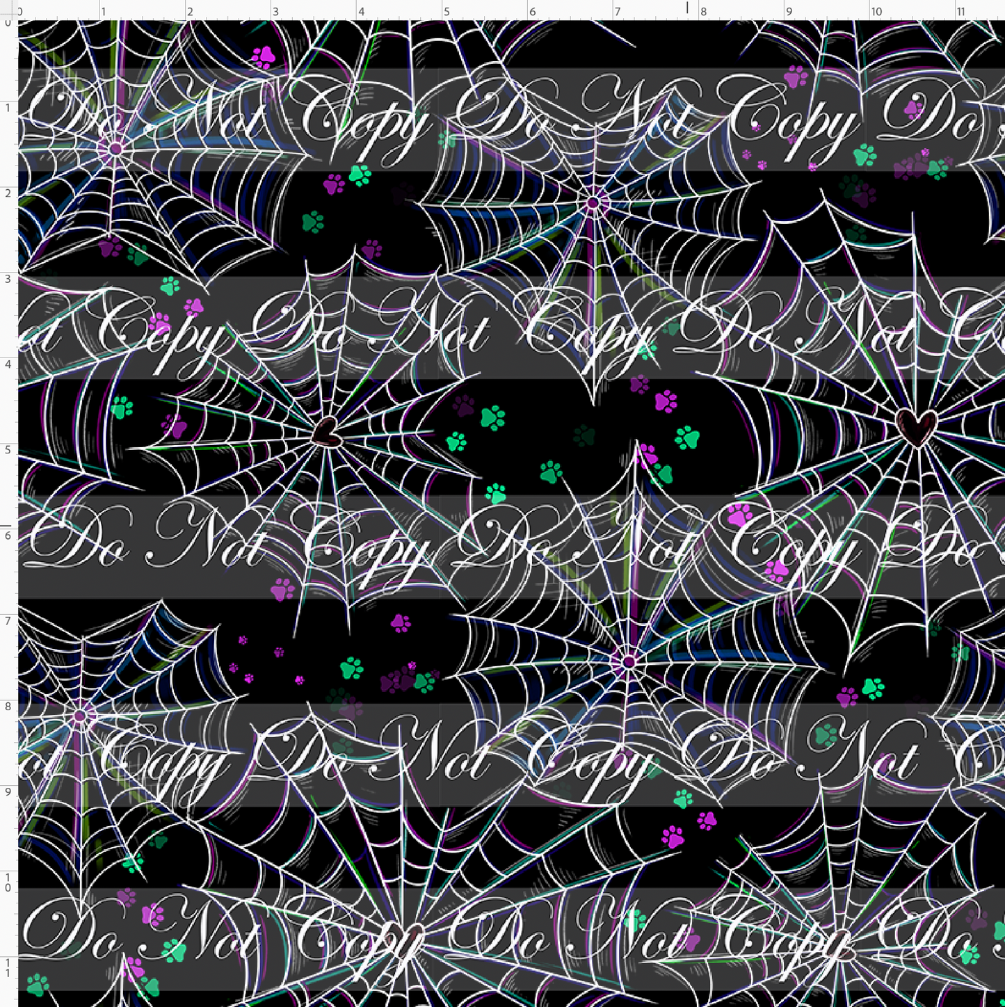 Halloween Heelers-webs-black