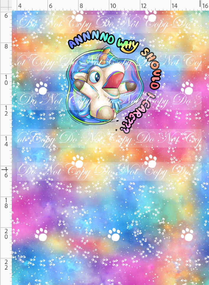 Heeler Hideaway - Panel - Unicorse - Bright Rainbow - child
