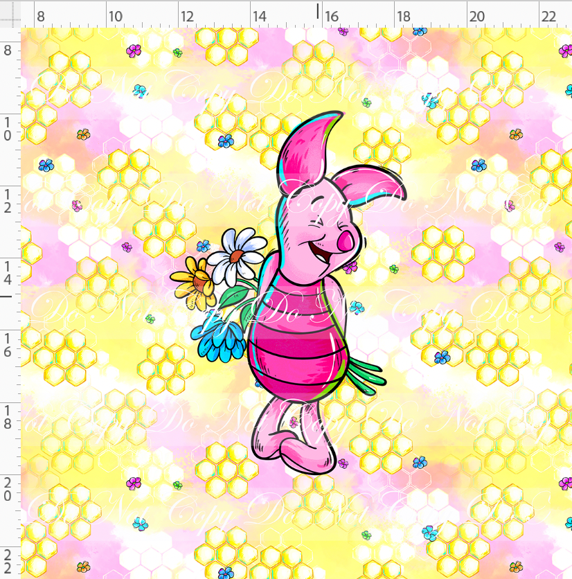 Honeybear & Friends - Panel - ADULT - Piglet