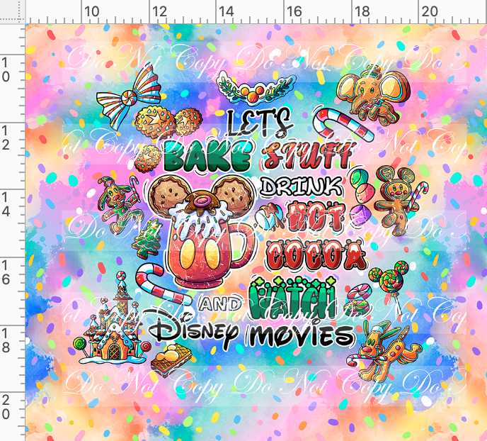 Hot Cocoa - Panel - Colorful - Bake - Adult
