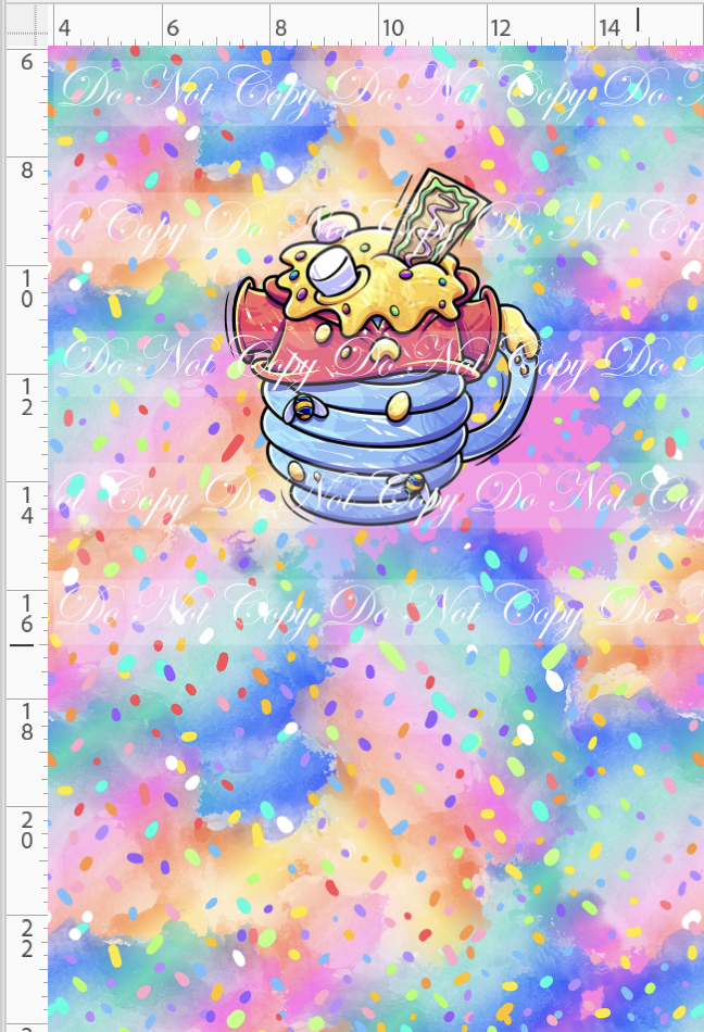 Hot Cocoa - Panel - Colorful - Bear cup - Child