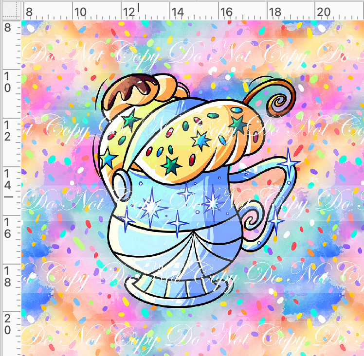 Hot Cocoa - Panel - Colorful - Cindy cup - Adult