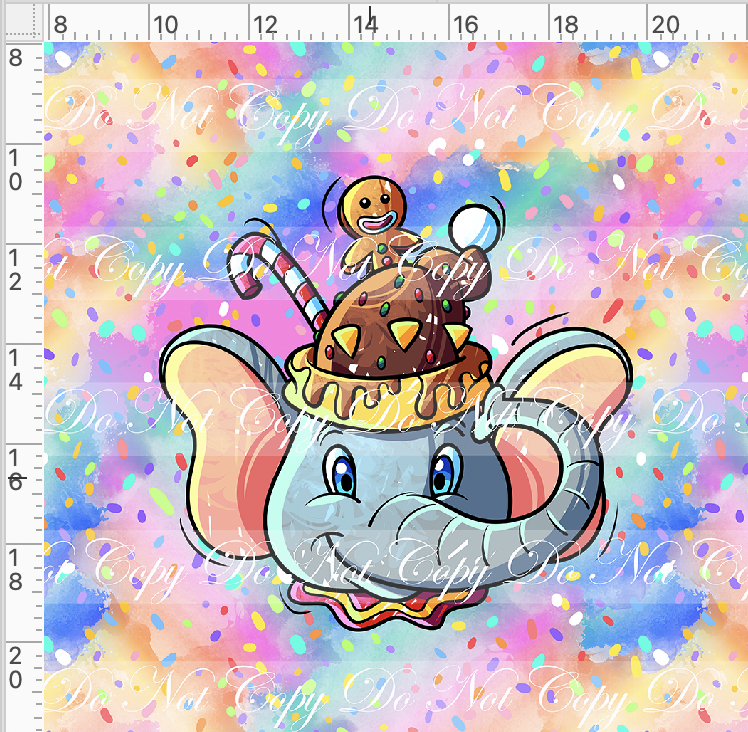 Hot Cocoa - Panel - Colorful - Elephant cup - Adult