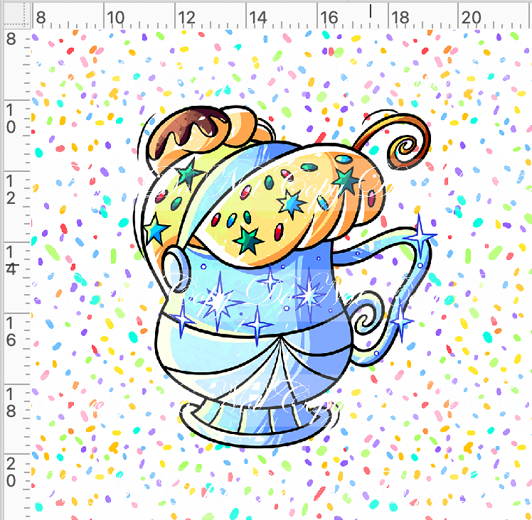 Hot Cocoa - Panel - White - Cindy cup - Adult