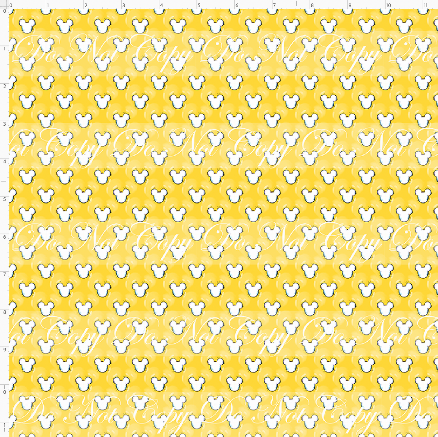 It started with a mouse-mouse heads-0.25 inch-yellow and white