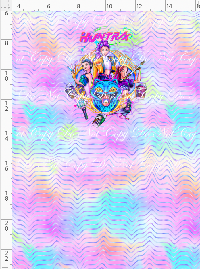 RETAIL LISTING: KPOP Huntrix - Panel - CHILD - 3 girls with elements - Pastel