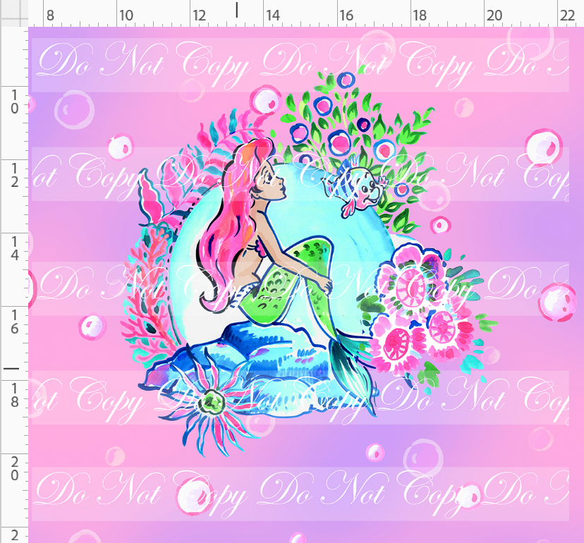 LP Inspired-Mermaid-panel-side profile with moon-pink-adult