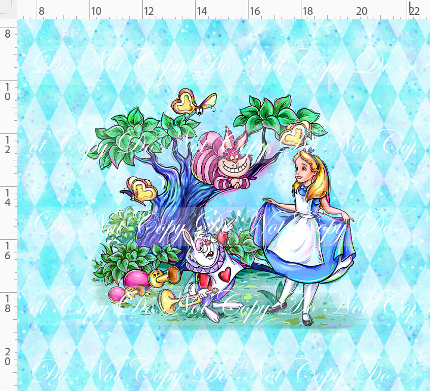 Lost in Wonderland-Panel-Main Character-blue-Adult