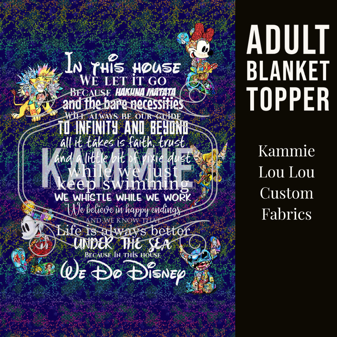 Magic Art Finale - In this House - Full Size Blanket Panel 58W x 72H