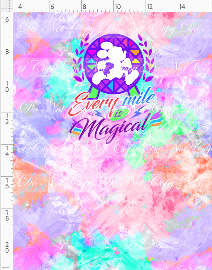 RETAIL LISTING: Magical Miles - panel - peach - every mile is magical - CHILD