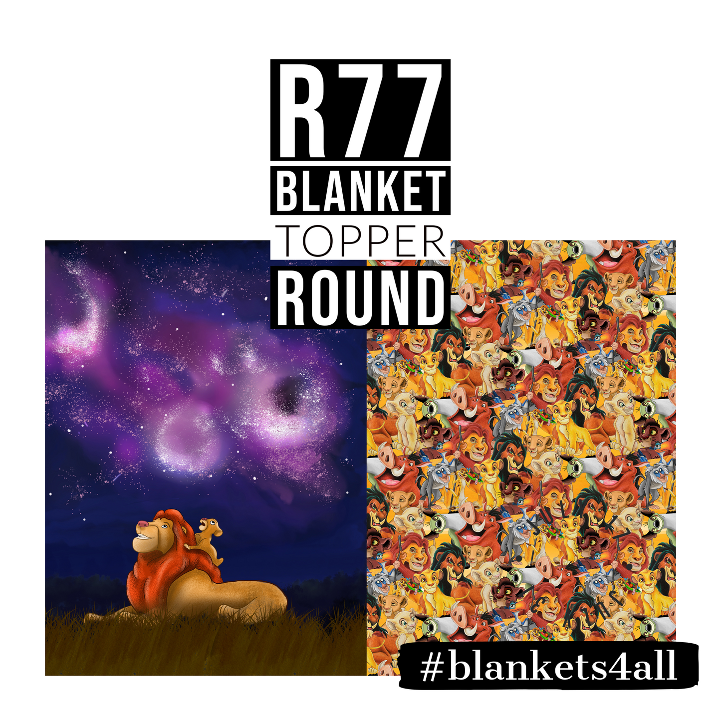 Night Sky Remember - Childrens Blanket Panel 58W x 36H