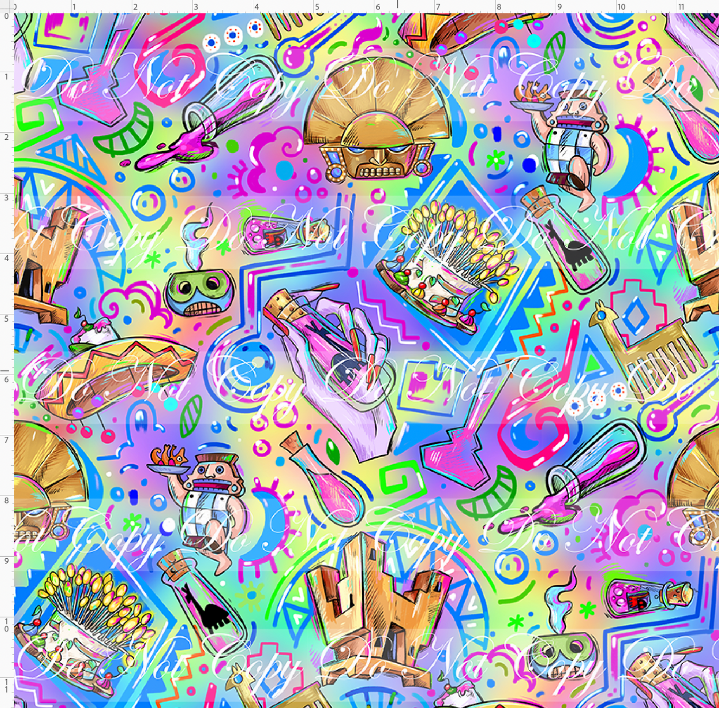 No Touchy - party - rainbow - regular scale