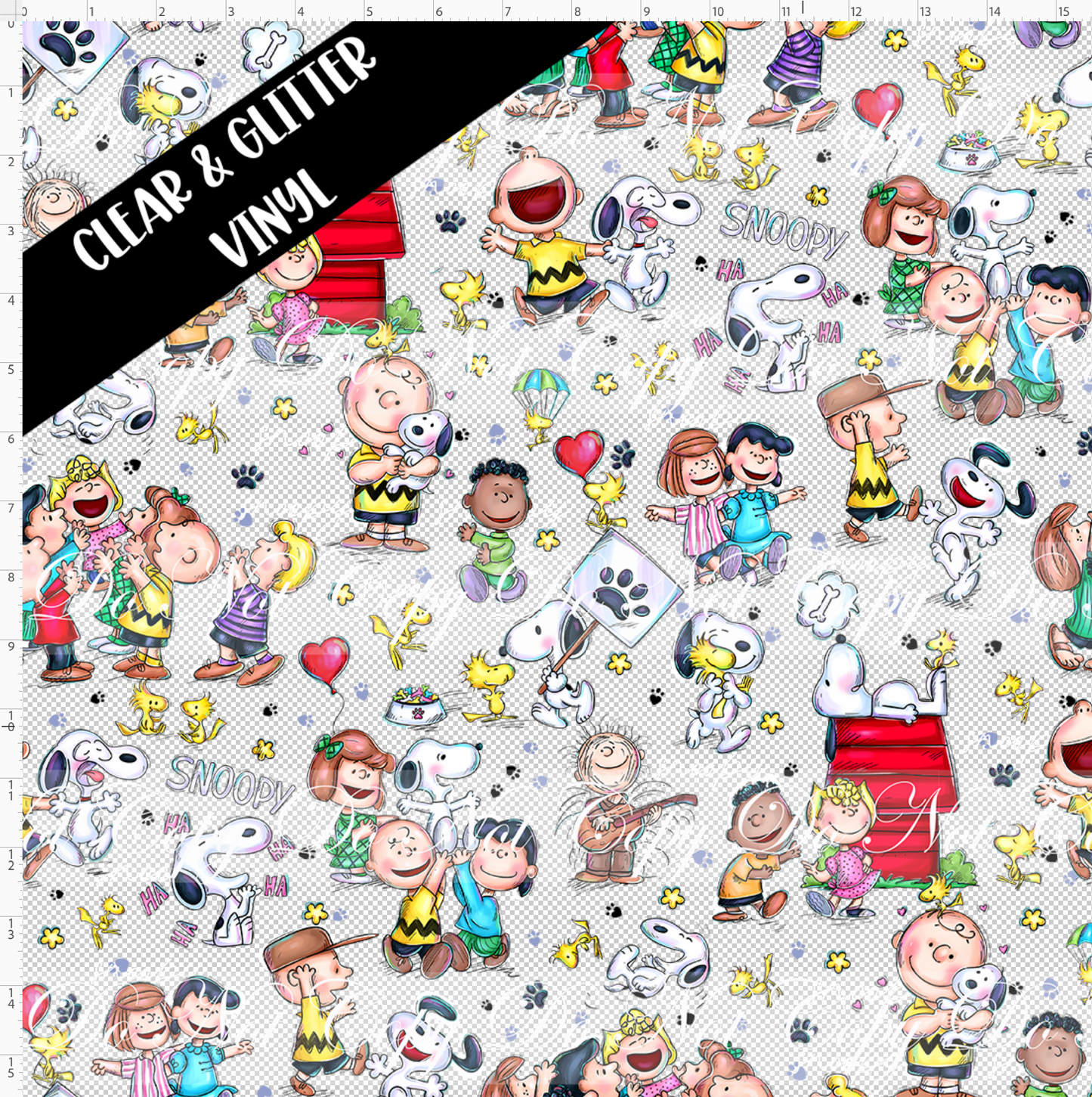 Peanut Pup-main-regular scale-CLEAR & GLITTER VINYL
