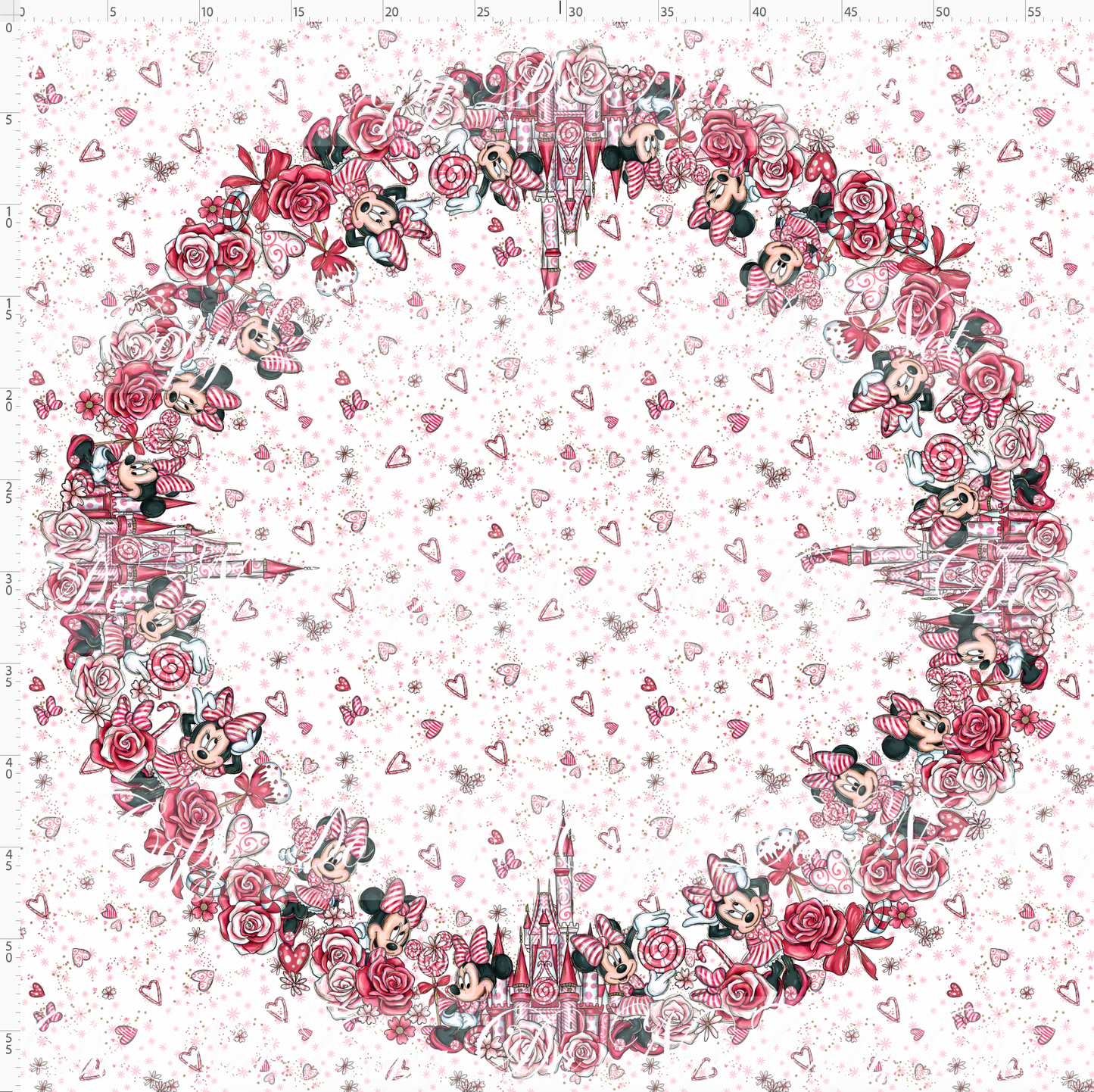 Peppermint Mouse - Adult Circle Skirt