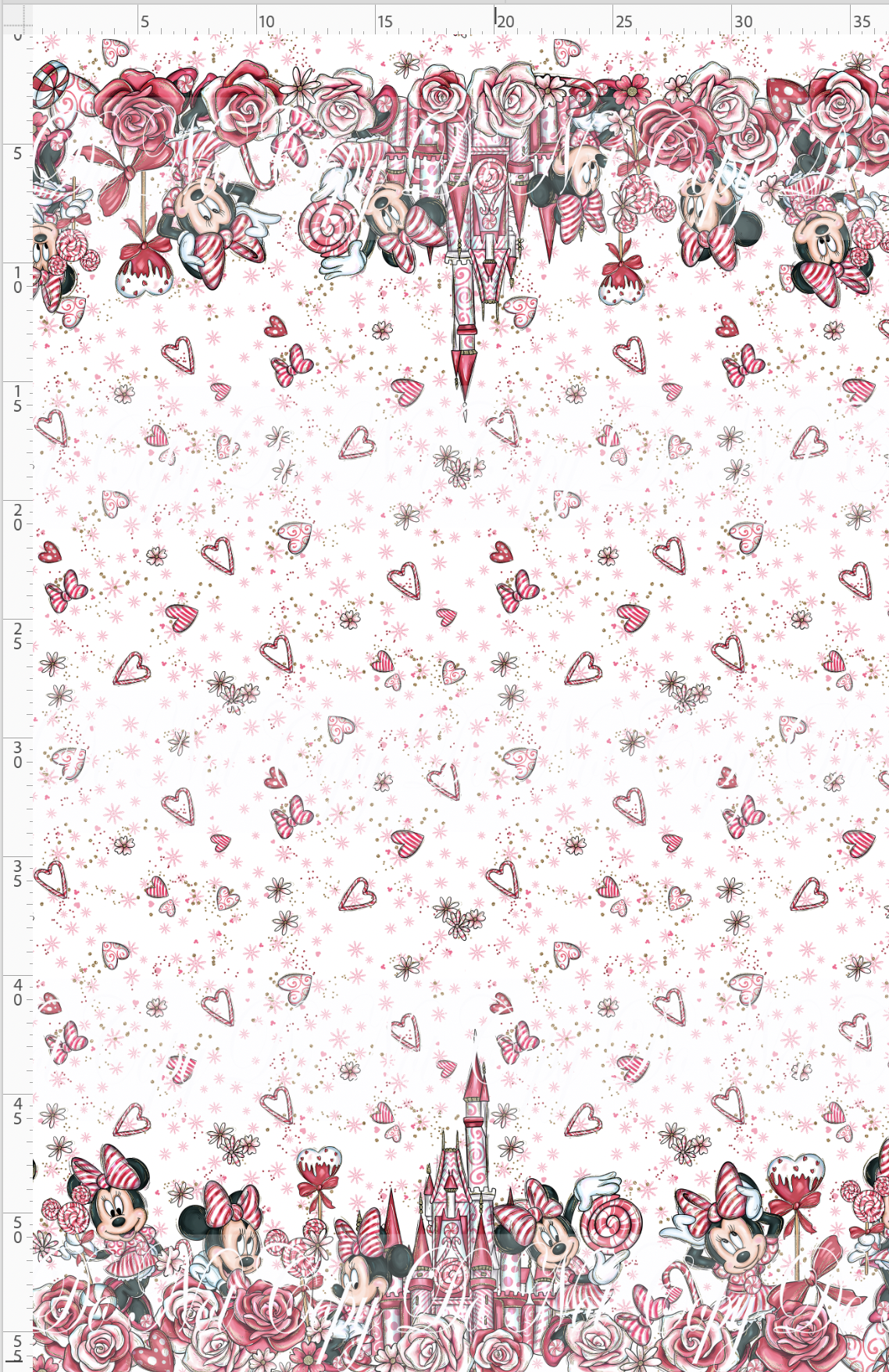 Peppermint Mouse - double border