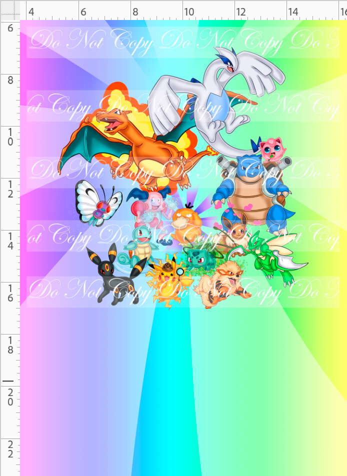 Pocket Critters colorful panel big kid