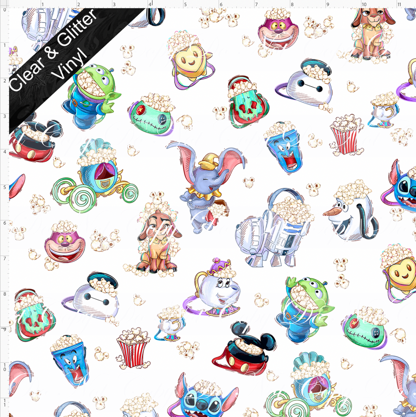 Poppin' Down Mainstreet-buckets-small scale-CLEAR & GLITTER VINYL