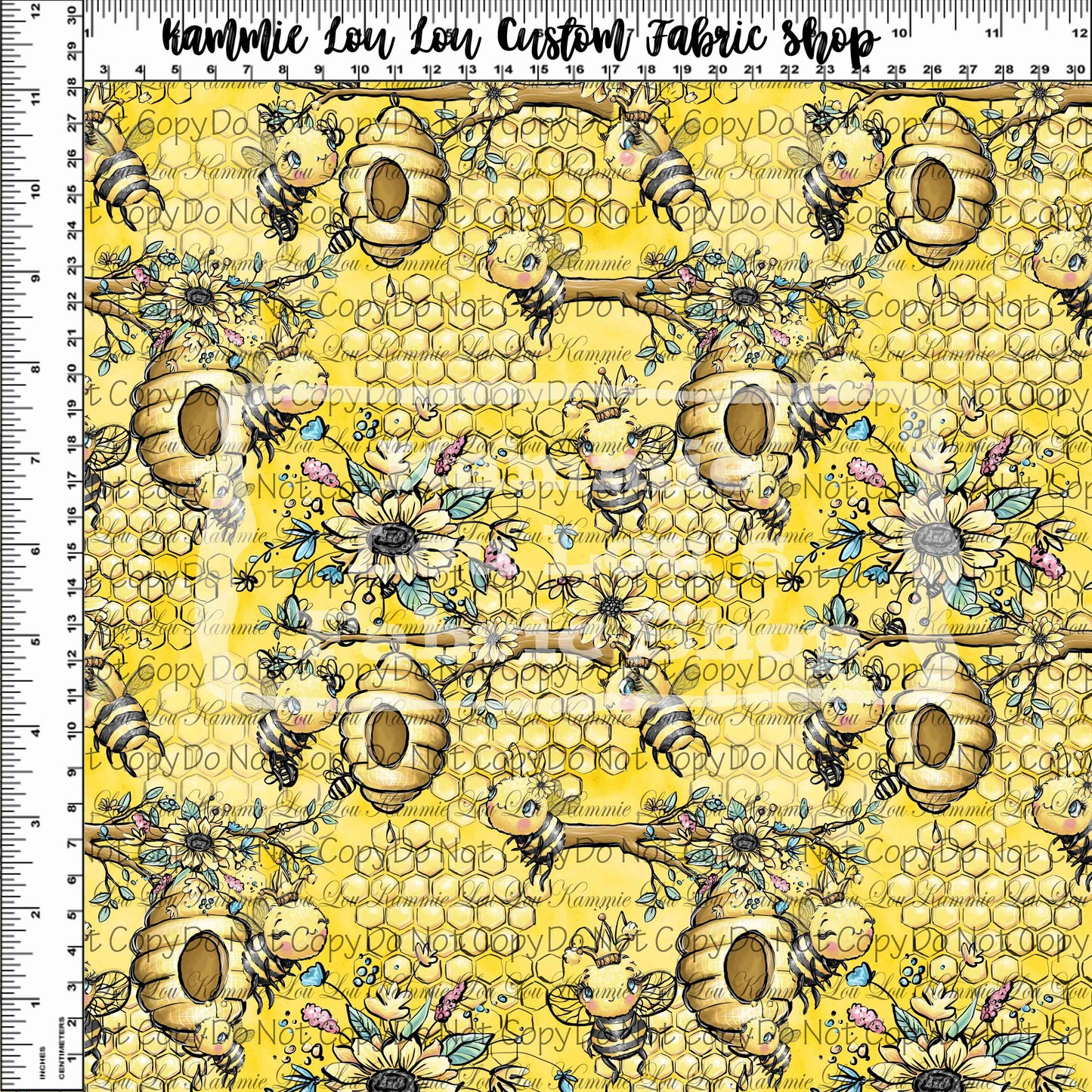 Bee My Honey Bee - Main Yellow - Tiny Scale