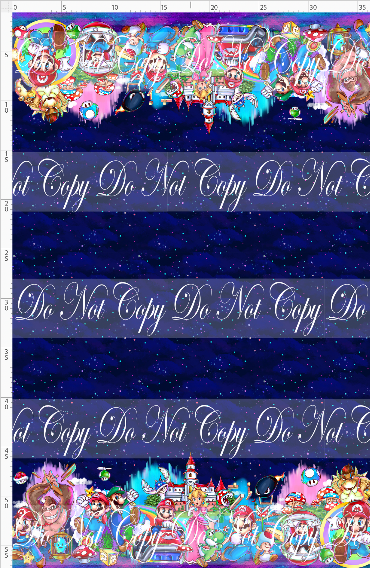 Rainbow Road Rush-double border-navy
